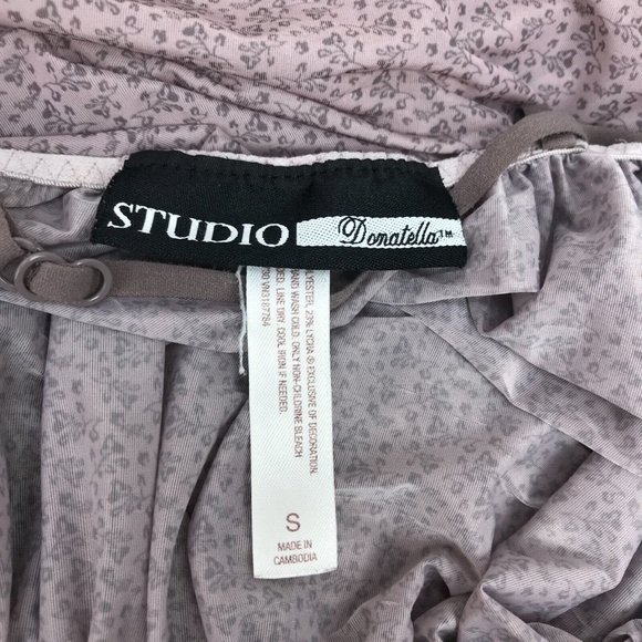 Studio Donatella Semi Sheer Babydoll Nightgown Chemise Lingerie Cami Dress SZ S - Picture 6 of 6